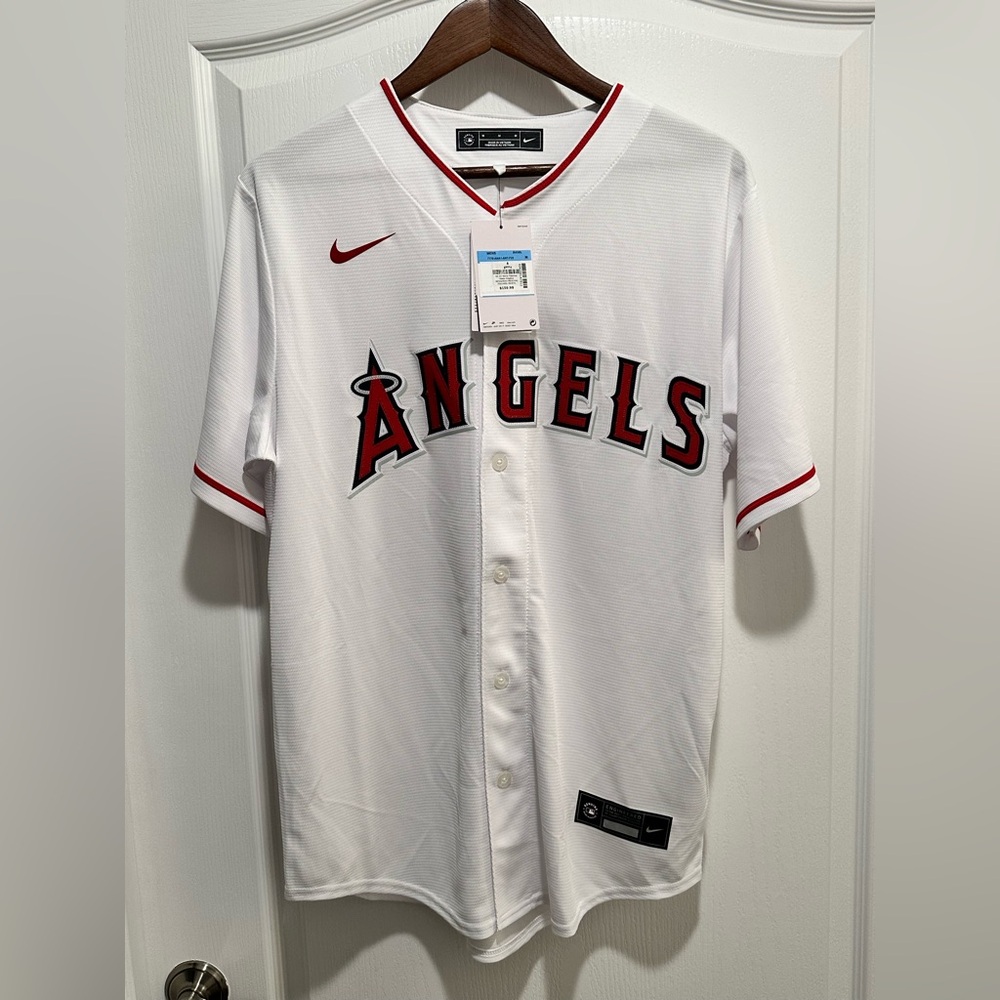 MLB Los Angeles Angels Baseball Embroidered Game Jersey Nike Fetcher #22 Size: M
